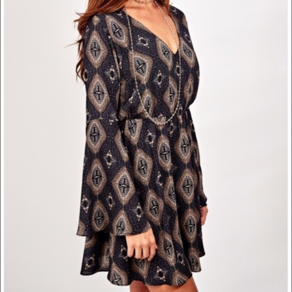 Asher Flare Sleeve Dress